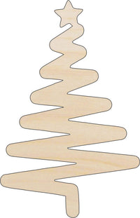 Tree Wood Craft Shape - Laser Cut Baltic Birch Unfinished DIY Wood Art Supplies XMS176 - The Wood Shape Store