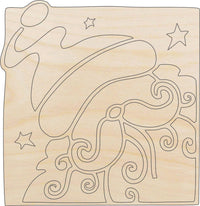 Santa Claus Wood Craft Shape - Laser Cut Baltic Birch Unfinished DIY Wood Art Supplies XMS177 - The Wood Shape Store