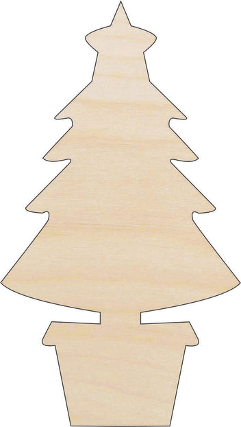Tree - Laser Cut Out Unfinished Wood Craft Shape XMS182 Tree - Laser Cut Out Unfinished Wood Craft Shape XMS182