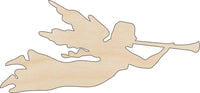 Angel Wood Craft Shape - Laser Cut Baltic Birch Unfinished DIY Wood Art Supplies XMS186 - The Wood Shape Store