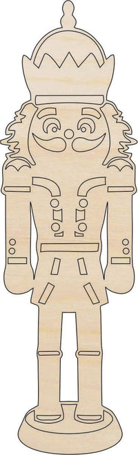 Nutcracker Wood Craft Shape - Laser Cut Baltic Birch Unfinished DIY Wood Art Supplies XMS192 - The Wood Shape Store