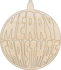 Christmas Ornament Wood Craft Shape - Laser Cut Baltic Birch Unfinished Art Supplies XMS208 - The Wood Shape Store