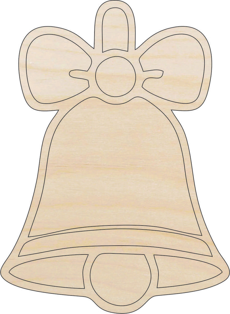 Music Bell - Laser Cut Out Unfinished Wood Craft Shape XMS216