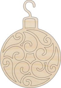 Ornament Wood Craft Shape - Laser Cut Baltic Birch Unfinished DIY Wood Art Supplies XMS21 - The Wood Shape Store