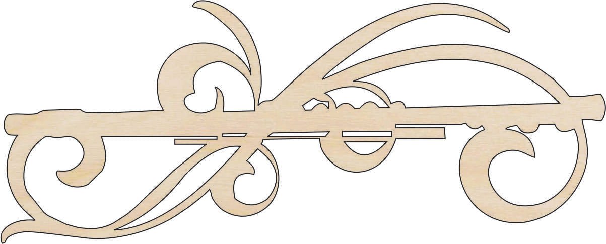 Flute Wood Craft Shape - Laser Cut Baltic Birch Unfinished DIY Wood Art Supplies XMS223 - The Wood Shape Store