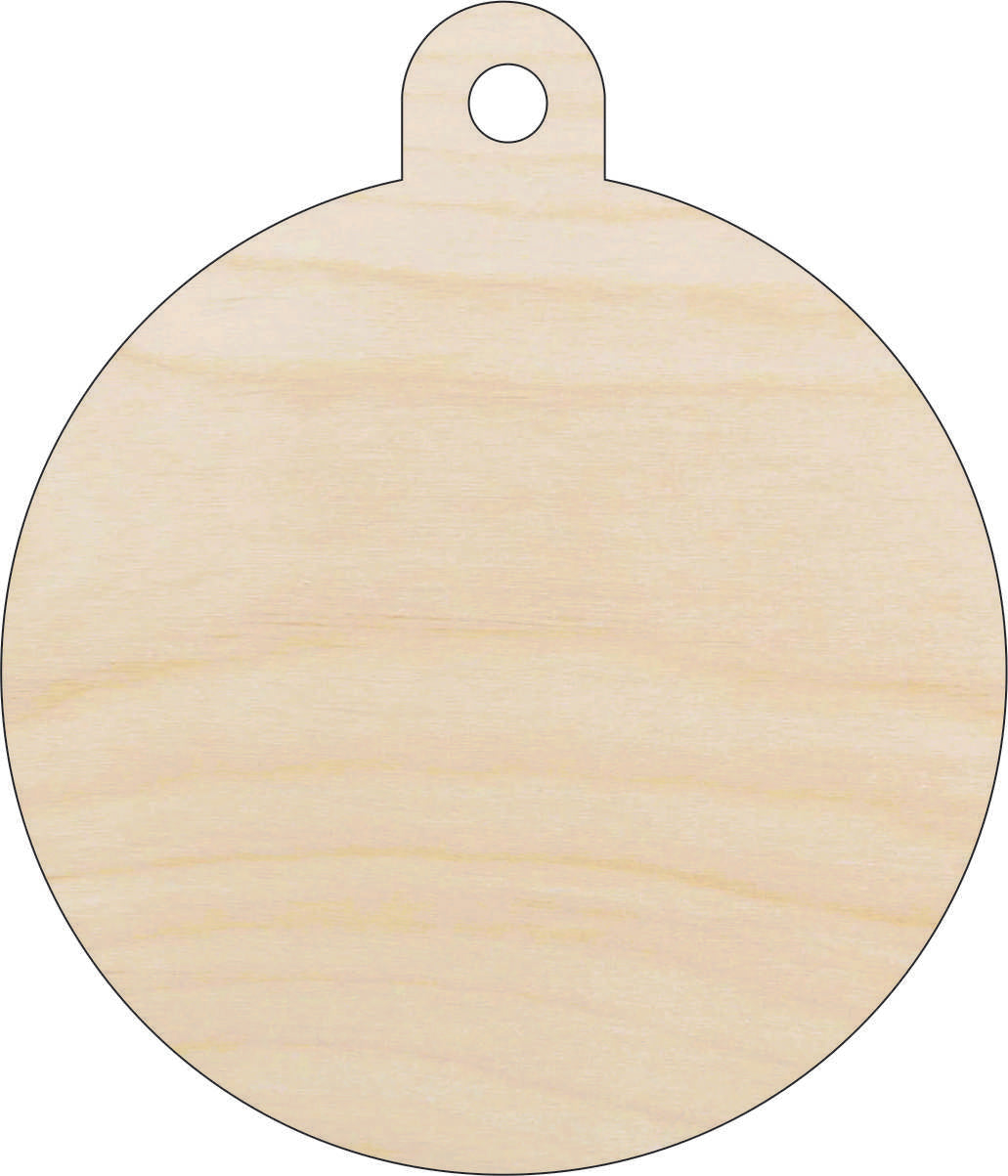 Bauble - Laser Cut Out Unfinished Wood Craft Shape XMS227 Bauble - Laser Cut Out Unfinished Wood Craft Shape XMS227
