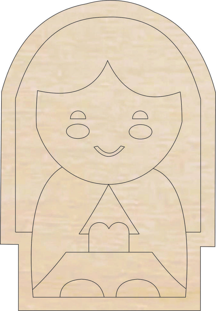 Nativity Mary - Laser Cut Out Unfinished Wood Craft Shape XMS232
