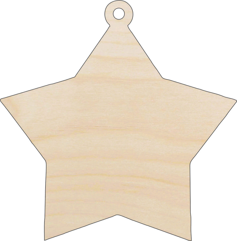Star Ornament - Laser Cut Wood Shape XMS250