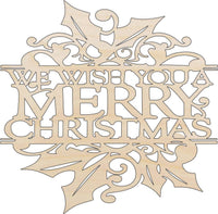 Christmas Wood Craft Shape - Laser Cut Baltic Birch Unfinished DIY Wood Art Supplies XMS257 - The Wood Shape Store