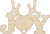 Joy Wood Craft Shape - Laser Cut Baltic Birch Unfinished DIY Wood Art Supplies XMS46 - The Wood Shape Store