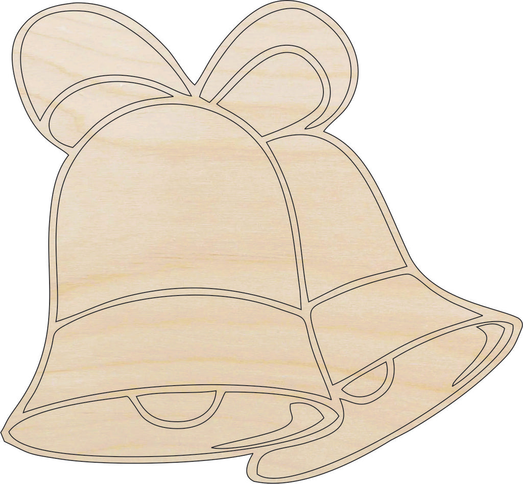 Music Bell - Laser Cut Out Unfinished Wood Craft Shape XMS50