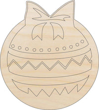 Ornament Wood Craft Shape - Laser Cut Baltic Birch Unfinished DIY Wood Art Supplies XMS56 - The Wood Shape Store