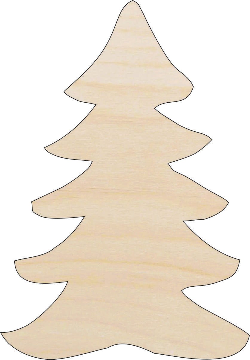 Tree Wood Craft Shape - Laser Cut Baltic Birch Unfinished DIY Wood Art Supplies XMS58 - The Wood Shape Store