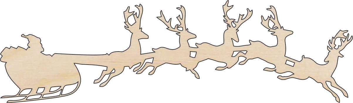 Santa Claus Wood Craft Shape - Laser Cut Baltic Birch Unfinished DIY Wood Art Supplies XMS60 - The Wood Shape Store