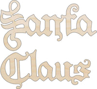 Santa Claus Wood Craft Shape - Laser Cut Baltic Birch Unfinished DIY Wood Art Supplies XMS66 - The Wood Shape Store