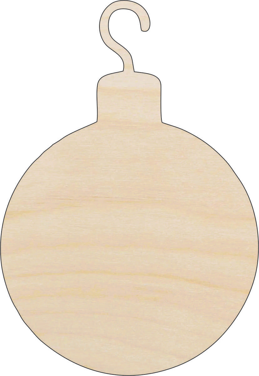 Bauble - Laser Cut Out Unfinished Wood Craft Shape XMS72 Bauble - Laser Cut Out Unfinished Wood Craft Shape XMS72