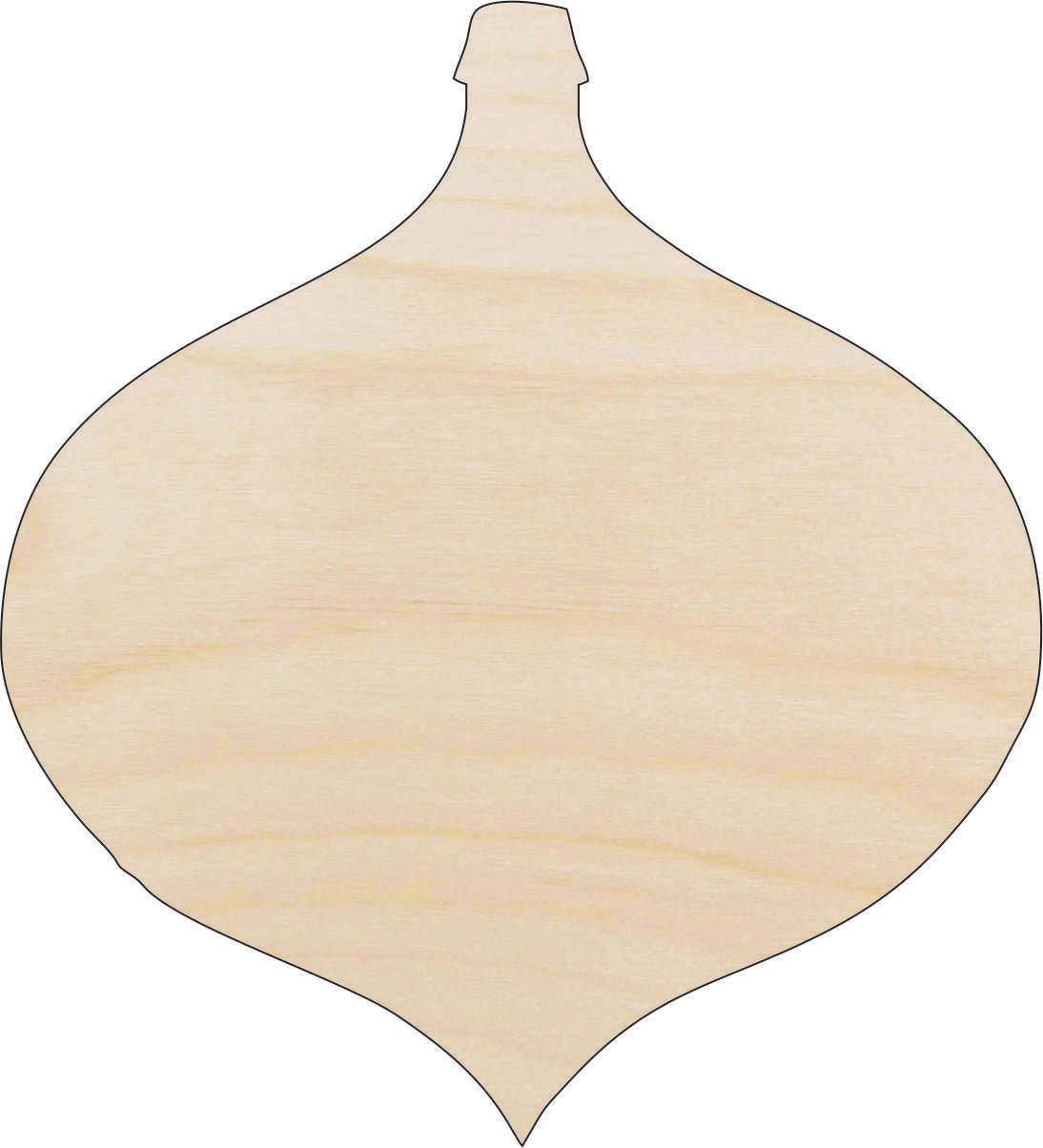 Ornament Wood Craft Shape - Laser Cut Baltic Birch Unfinished DIY Wood Art Supplies XMS75 - The Wood Shape Store