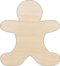 Gingerbread Wood Craft Shape - Laser Cut Baltic Birch Unfinished DIY Wood Art Supplies XMS79 - The Wood Shape Store