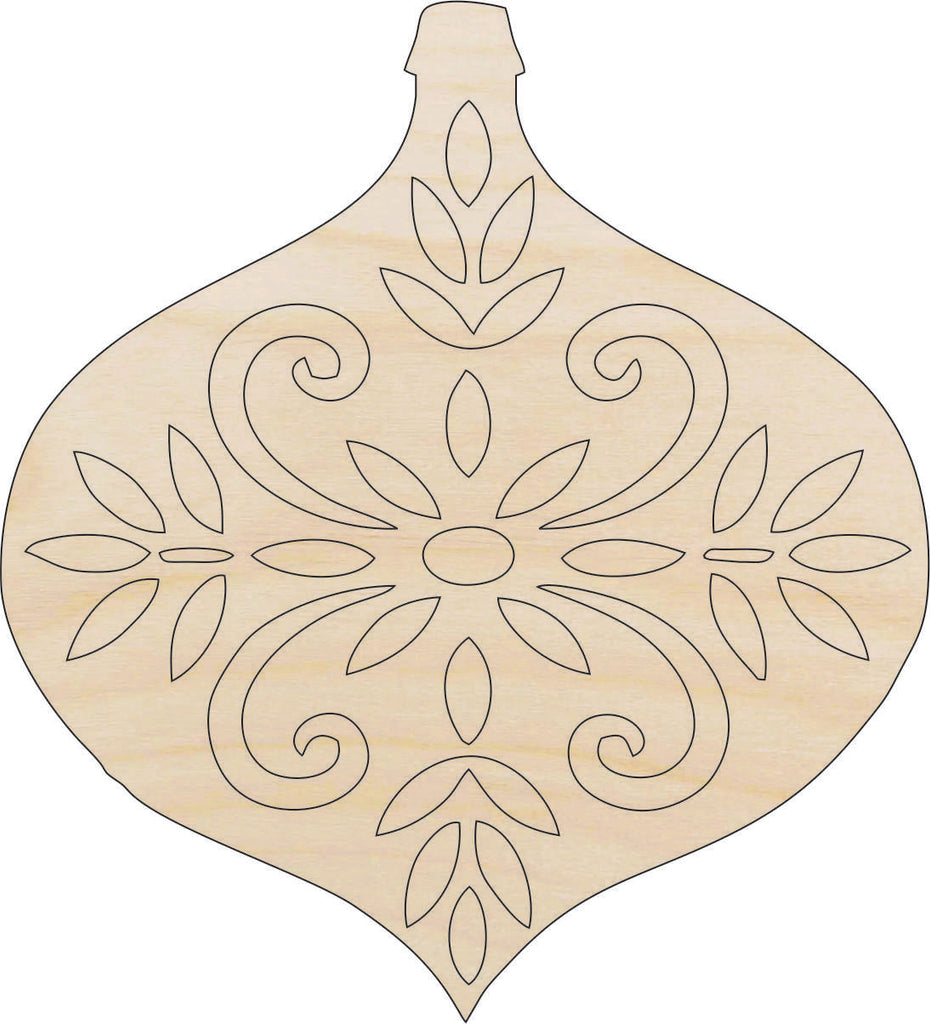 Bauble - Laser Cut Out Unfinished Wood Craft Shape XMS95