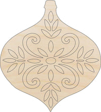 Ornament Wood Craft Shape - Laser Cut Baltic Birch Unfinished DIY Wood Art Supplies XMS95 - The Wood Shape Store
