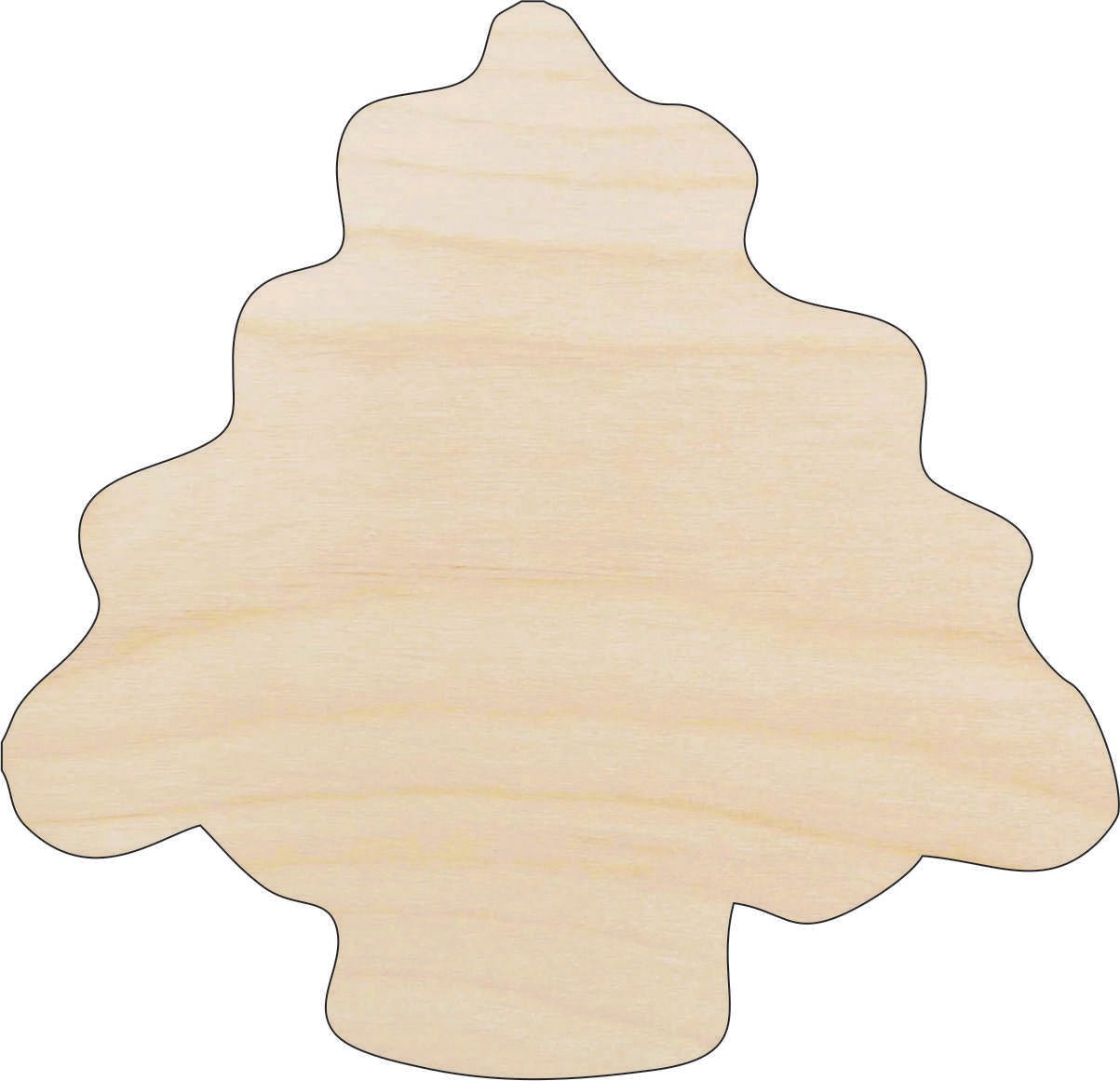 Tree Wood Craft Shape - Laser Cut Baltic Birch Unfinished DIY Wood Art Supplies XMS97 - The Wood Shape Store