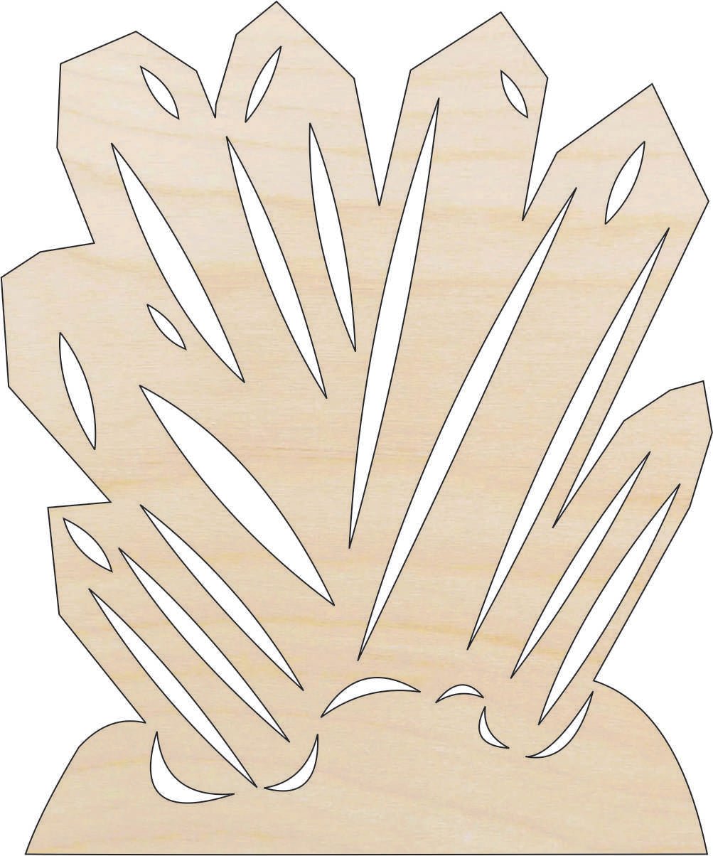 Crystals Wood Craft Shape - Laser Cut Baltic Birch Unfinished DIY Wood Art Supplies XTR103 - The Wood Shape Store
