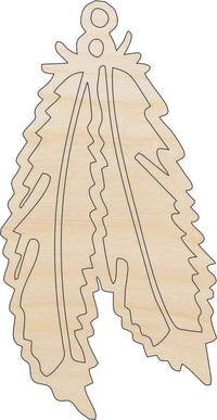 Feather Wood Craft Shape - Laser Cut Baltic Birch Unfinished DIY Wood Art Supplies XTR11 - The Wood Shape Store