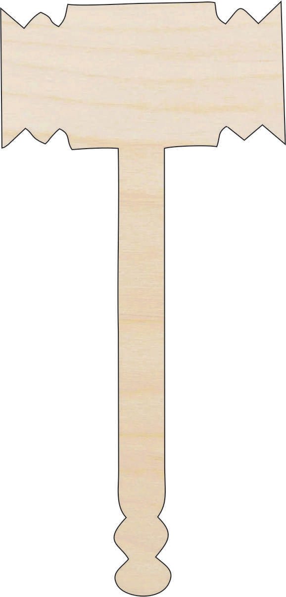 Gavel Wood Craft Shape - Laser Cut Baltic Birch Unfinished DIY Wood Art Supplies XTR15 - The Wood Shape Store