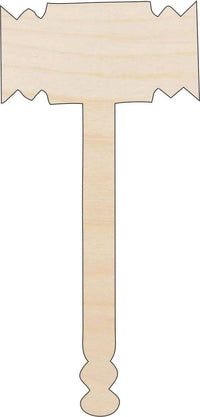Gavel Wood Craft Shape - Laser Cut Baltic Birch Unfinished DIY Wood Art Supplies XTR15 - The Wood Shape Store