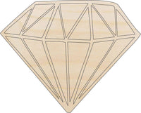 Diamond Wood Craft Shape - Laser Cut Baltic Birch Unfinished DIY Wood Art Supplies XTR17 - The Wood Shape Store
