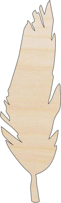 Feather Wood Craft Shape - Laser Cut Baltic Birch Unfinished DIY Wood Art Supplies XTR22 - The Wood Shape Store