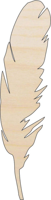 Feather Wood Craft Shape - Laser Cut Baltic Birch Unfinished DIY Wood Art Supplies XTR30 - The Wood Shape Store