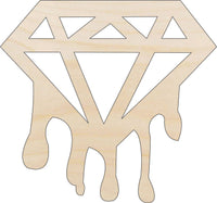 Diamond Wood Craft Shape - Laser Cut Baltic Birch Unfinished DIY Wood Art Supplies XTR32 - The Wood Shape Store