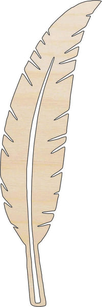 Feather Wood Craft Shape - Laser Cut Baltic Birch Unfinished DIY Wood Art Supplies XTR36 - The Wood Shape Store