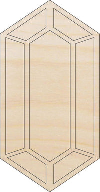 Diamond Wood Craft Shape - Laser Cut Baltic Birch Unfinished DIY Wood Art Supplies XTR39 - The Wood Shape Store
