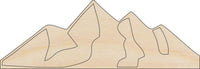 Mountains Wood Craft Shape - Laser Cut Baltic Birch Unfinished DIY Wood Art Supplies XTR40 - The Wood Shape Store