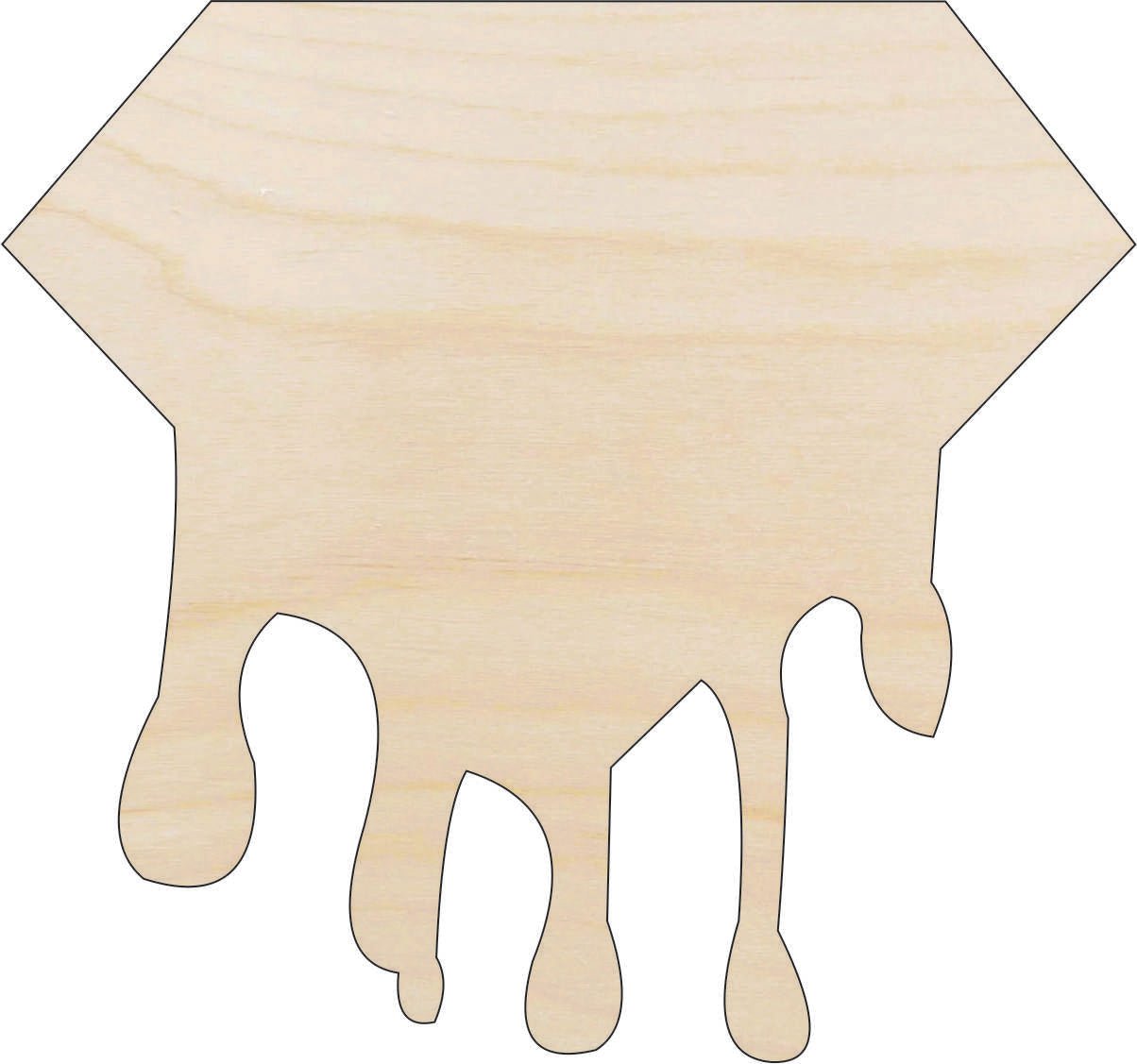 Diamond Wood Craft Shape - Laser Cut Baltic Birch Unfinished DIY Wood Art Supplies XTR63 - The Wood Shape Store