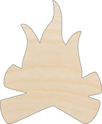 Campfire Wood Craft Shape - Laser Cut Baltic Birch Unfinished DIY Wood Art Supplies XTR65 - The Wood Shape Store