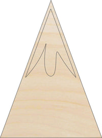 Mountains Wood Craft Shape - Laser Cut Baltic Birch Unfinished DIY Wood Art Supplies XTR69 - The Wood Shape Store