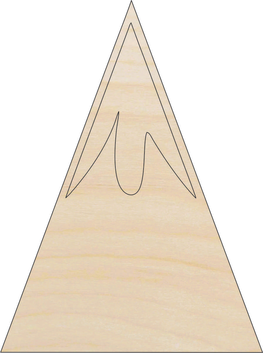 Mountains - Laser Cut Out Unfinished Wood Craft Shape XTR69 Mountains - Laser Cut Out Unfinished Wood Craft Shape XTR69