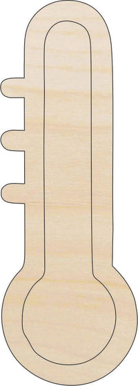 Thermometer Wood Craft Shape - Laser Cut Baltic Birch Unfinished DIY Wood Art Supplies XTR75 - The Wood Shape Store