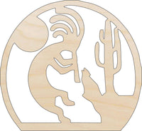 Kokopelli Wood Craft Shape - Laser Cut Baltic Birch Unfinished DIY Wood Art Supplies XTR83 - The Wood Shape Store