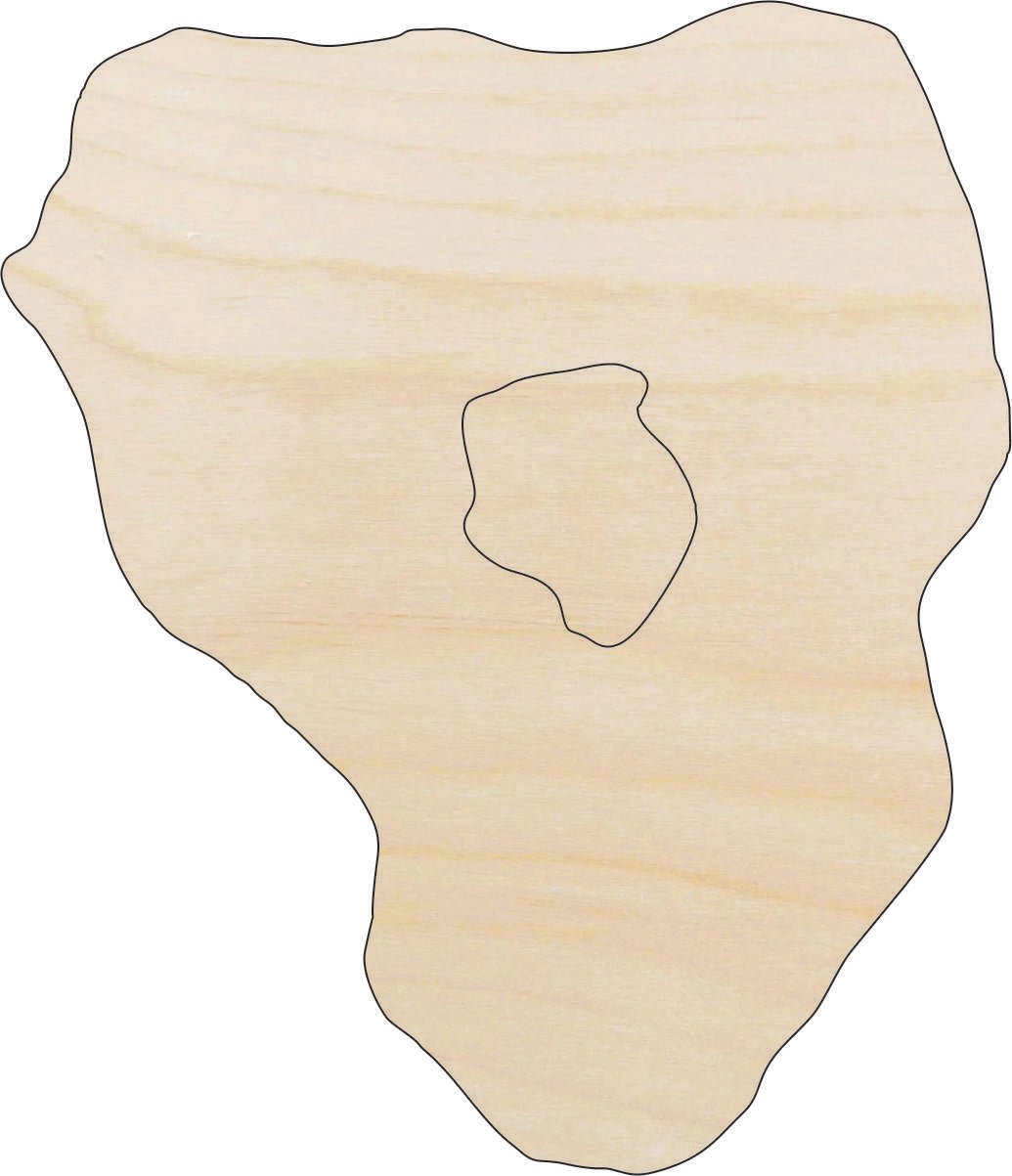 Geode Wood Craft Shape - Laser Cut Baltic Birch Unfinished DIY Wood Art Supplies XTR93 - The Wood Shape Store