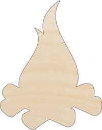 Campfire Wood Craft Shape - Laser Cut Baltic Birch Unfinished DIY Wood Art Supplies XTR95 - The Wood Shape Store