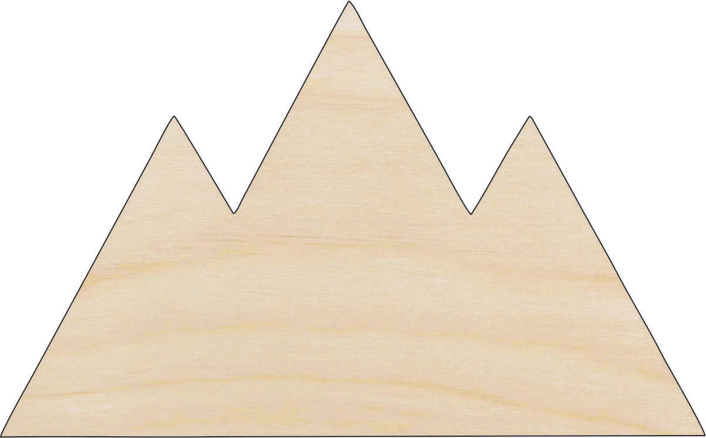 Mountains - Laser Cut Out Unfinished Wood Craft Shape XTR96