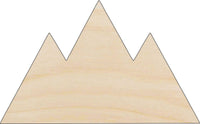 Mountains Wood Craft Shape - Laser Cut Baltic Birch Unfinished DIY Wood Art Supplies XTR96 - The Wood Shape Store