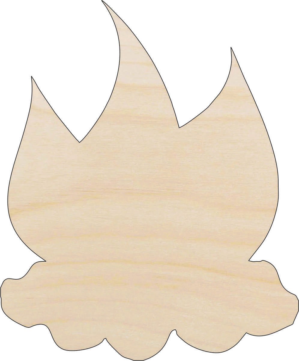 Campfire Wood Craft Shape - Laser Cut Baltic Birch Unfinished DIY Wood Art Supplies XTR97 - The Wood Shape Store