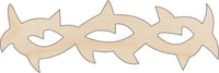 Barbwire Wood Craft Shape - Laser Cut Baltic Birch Unfinished DIY Wood Art Supplies XTR99 - The Wood Shape Store